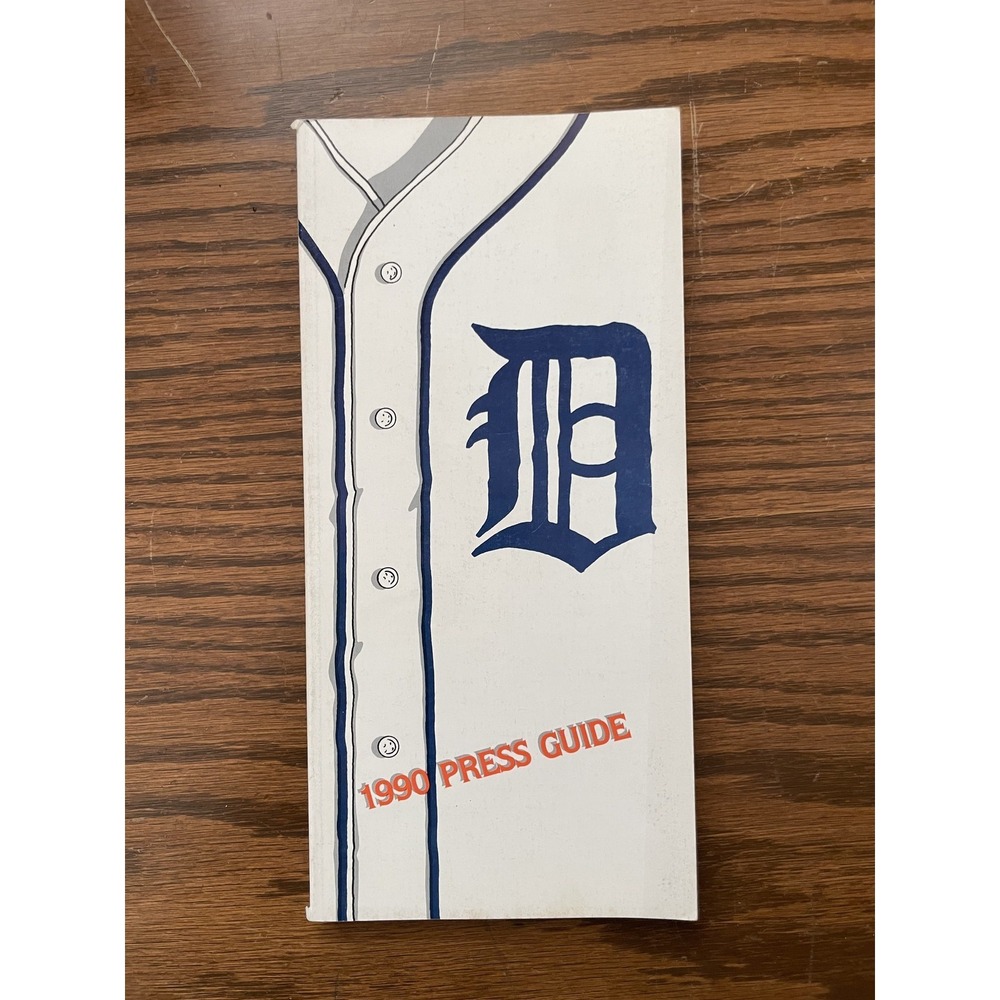 1990 Detroit‎ Tigers MLB Baseball Press Media Guide Team Schedule Vintage